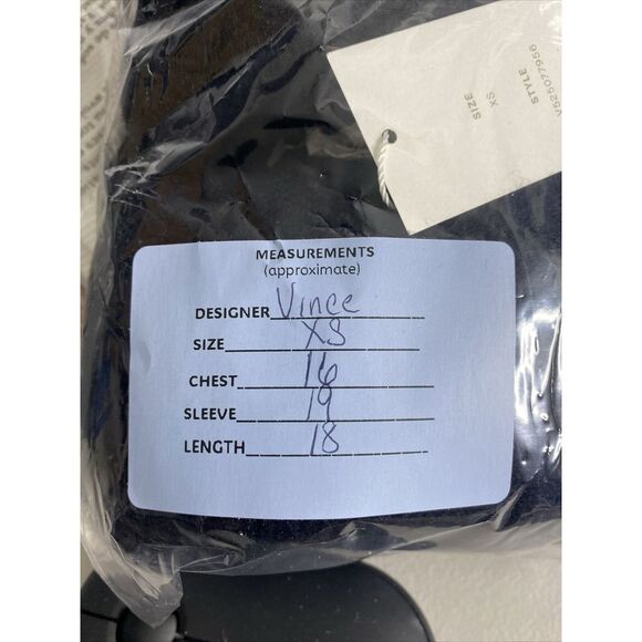 Vince Womens Shrunken Pullover Cashmere Sweater in Black Size XS - Picture 9 of 9